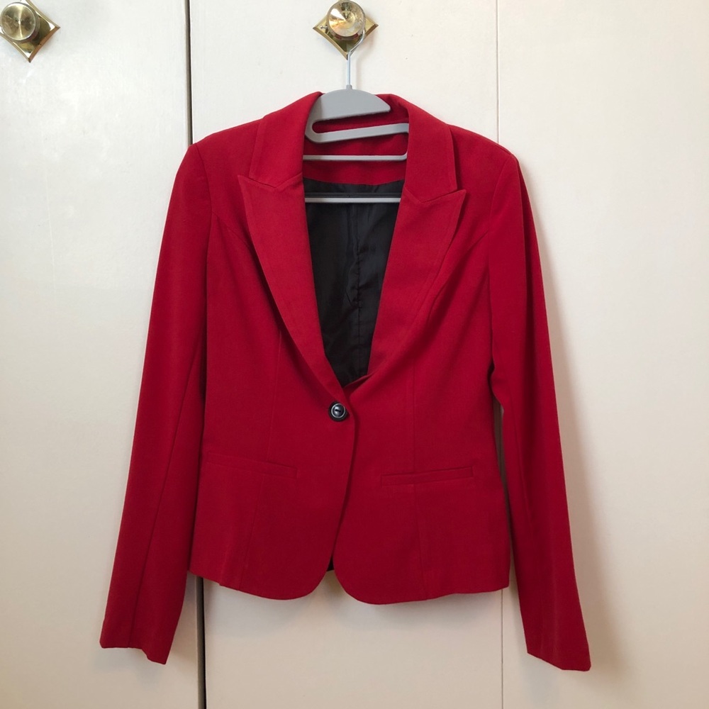 Red blazer from Macy’s